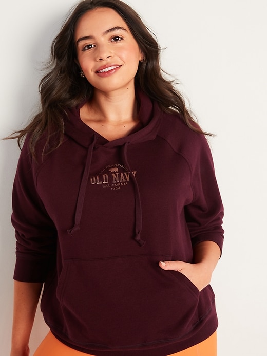 Image number 1 showing, Logo-Graphic Pullover Hoodie for Women