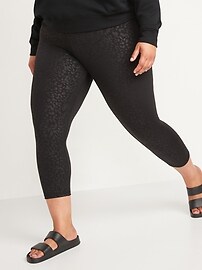 High-Waisted PowerPress Crop Leggings 