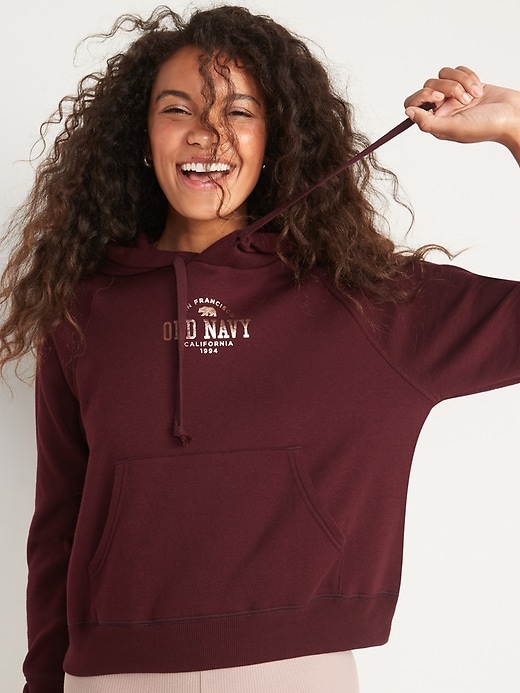 Image number 5 showing, Logo-Graphic Pullover Hoodie for Women