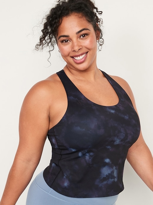 PowerSoft Cropped ShelfBra Tank Top for Women Old Navy