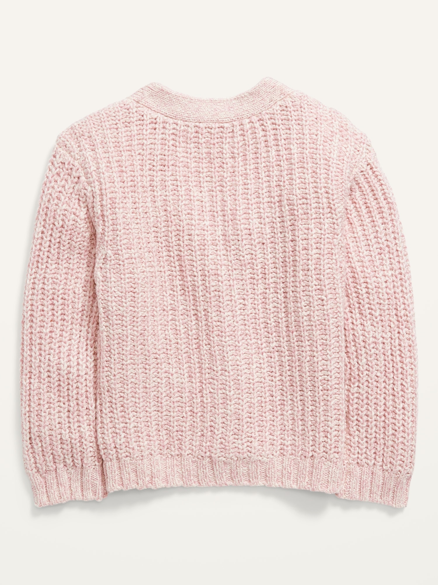 Knitted jumper - Light pink marl - Ladies