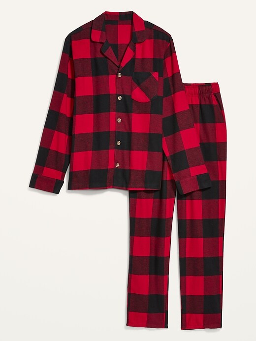 Image number 3 showing, Matching Plaid Flannel Pajama Set