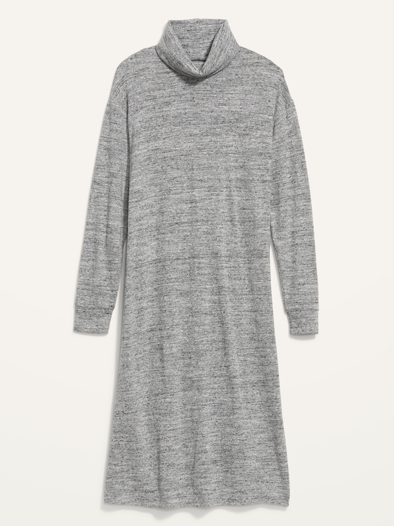 Long-Sleeve Turtleneck Midi Sweater 