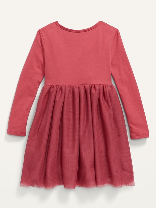 View large product image 2 of 2. Long-Sleeve Tutu Dress for Toddler Girls