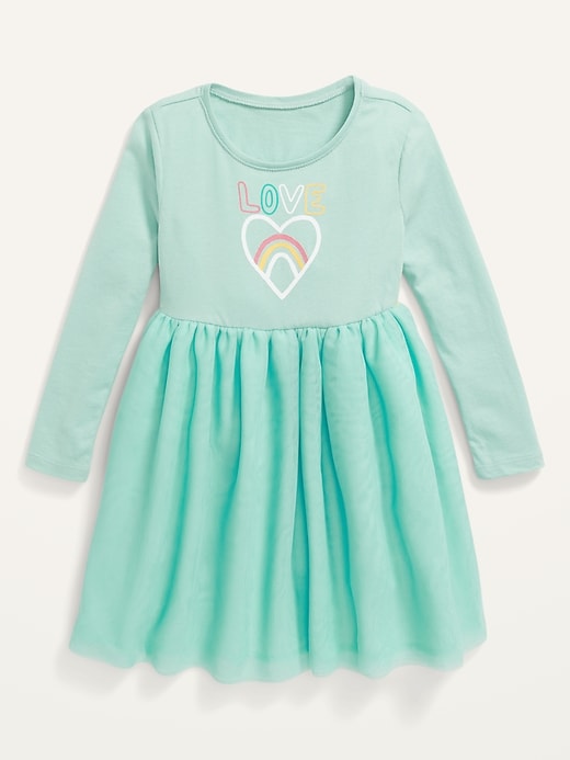 View large product image 1 of 1. Long-Sleeve Tutu Dress for Toddler Girls