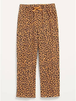 Printed Micro Fleece Straight Pajama Pants for Girls | Old Navy