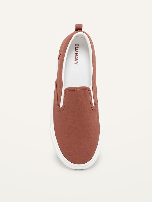 View large product image 2 of 3. Gender-Neutral Canvas Slip-Ons For Kids