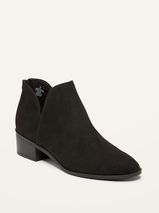 Old Navy Faux-Suede Booties For Women. 1