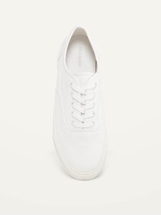 Image number 3 showing, Twill Lace-Up Sneakers