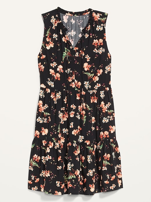 Sleeveless Floral-Print Mini Swing Dress for Women | Old Navy