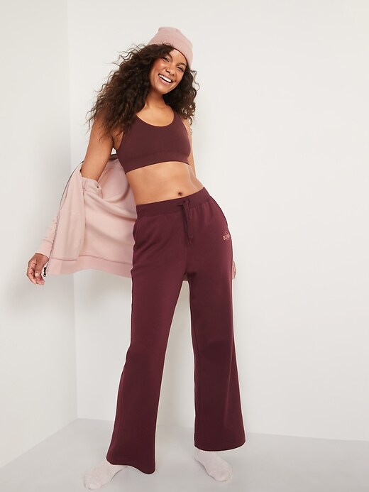 Image number 3 showing, Extra High-Waisted Logo-Graphic Sweatpants for Women