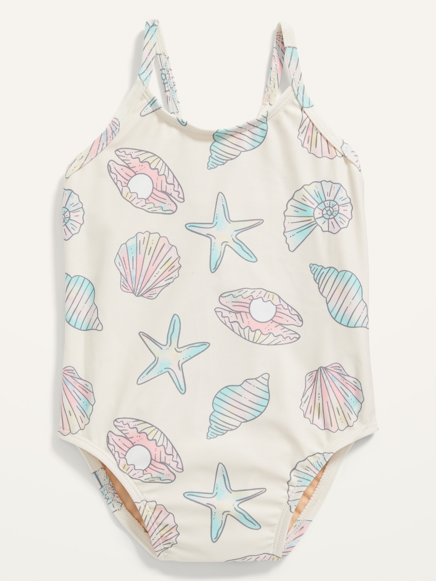 Printed One Piece Swimsuit for Toddler Girls