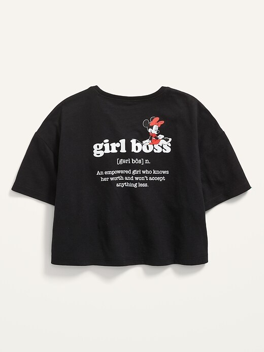 Loose Licensed Pop-Culture Cropped T-Shirt for Girls