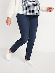 Topshop Maternity over bump Joni jeans in white - ShopStyle