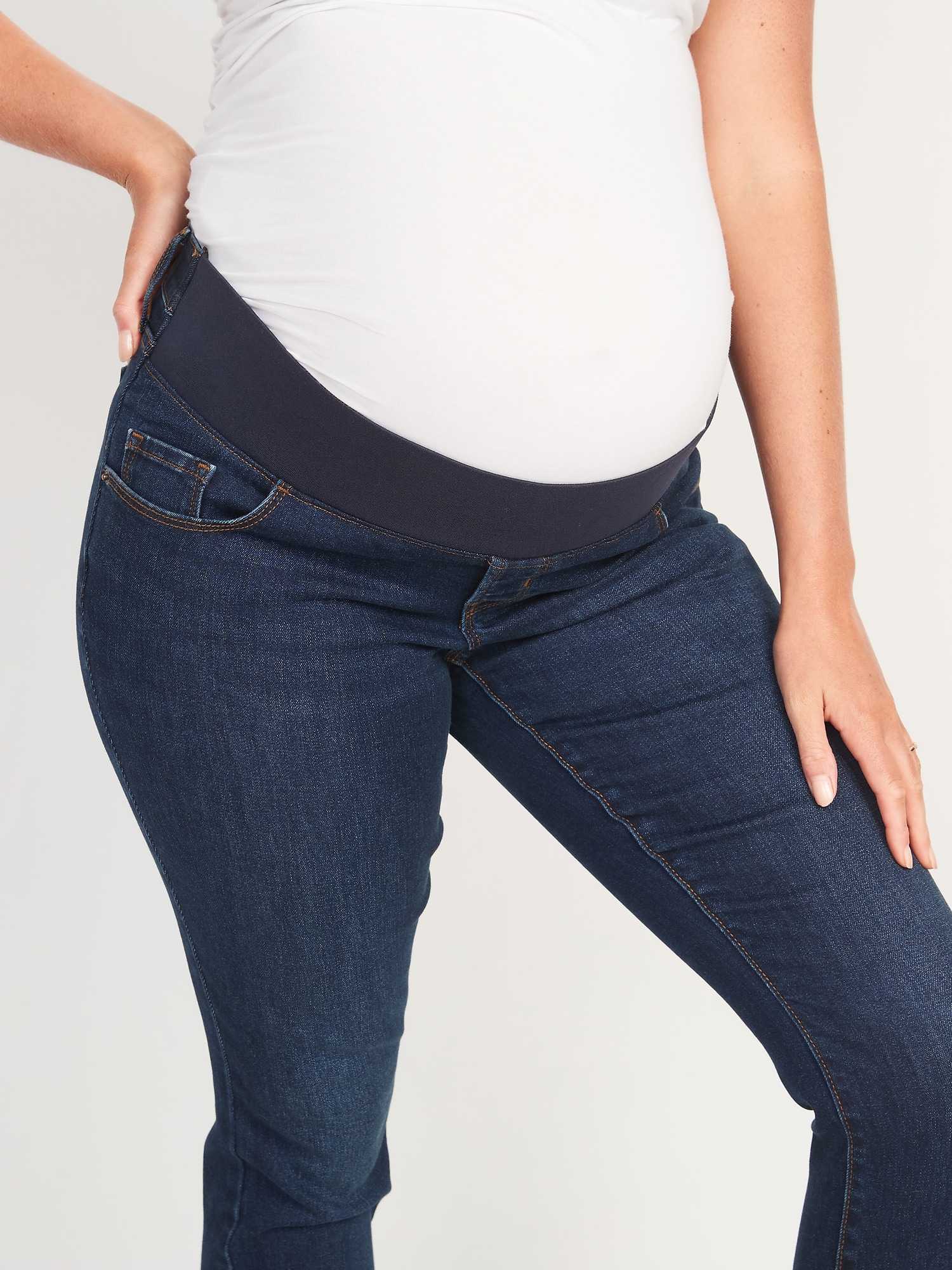 kokain festspil Oberst Maternity Front Low Panel Pop Icon Skinny Jeans | Old Navy