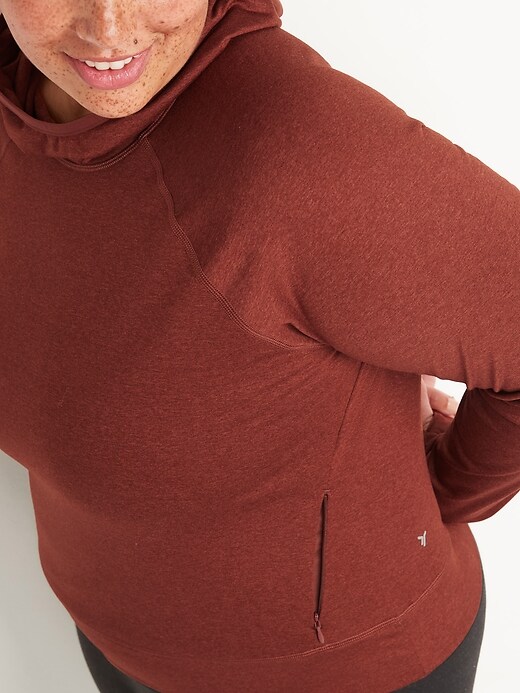 Image number 3 showing, CozeCore Cropped Performance Hoodie for Women