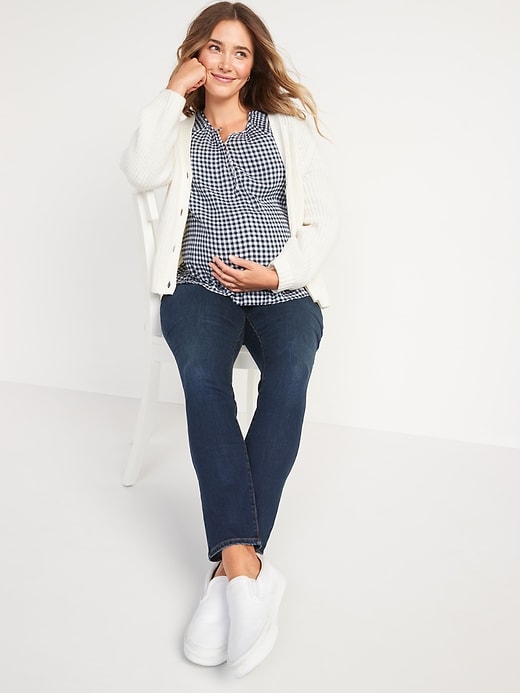 Image number 3 showing, Maternity Front Low Panel Pop Icon Skinny Jeans