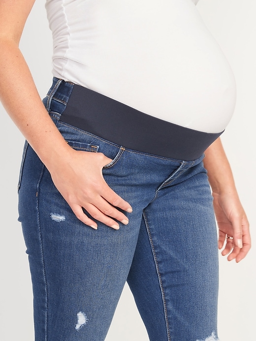 Image number 8 showing, Maternity Low-Panel Pop Icon Skinny Jeans