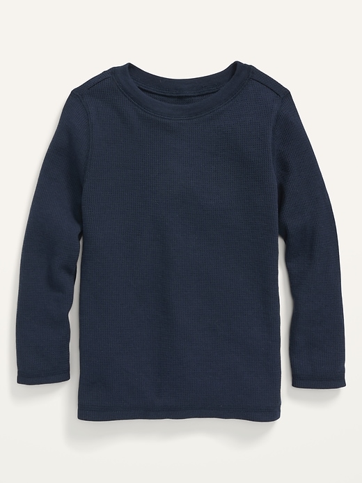 Old Navy Thermal-Knit Unisex Long-Sleeve T-Shirt for Toddlers. 1