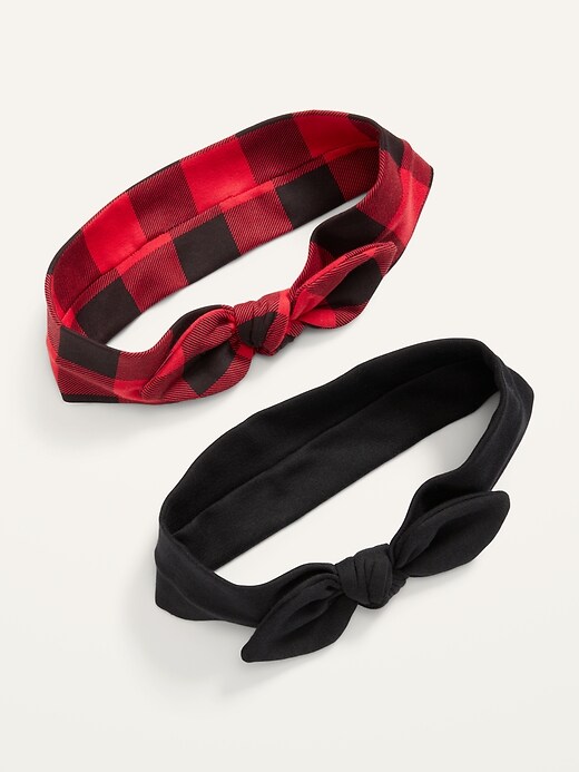 Old Navy Soft-Knit Bow-Tie Headwraps 2-Pack for Women. 1