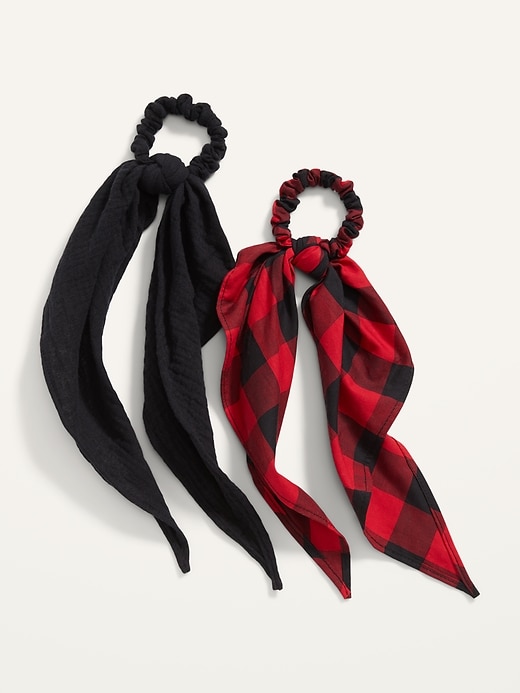 View large product image 1 of 1. Scarf Hair Ties 2-Pack for Women