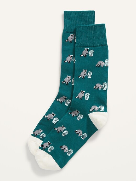 Old Navy Printed Novelty Statement Socks for Men. 1