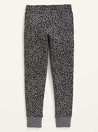 View large product image 4 of 4. High-Waisted Vintage Printed Jogger Sweatpants for Girls