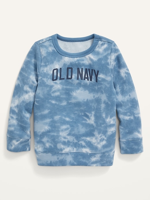 View large product image 1 of 2. Logo-Graphic Tie-Dye Sweatshirt for Toddler Boys