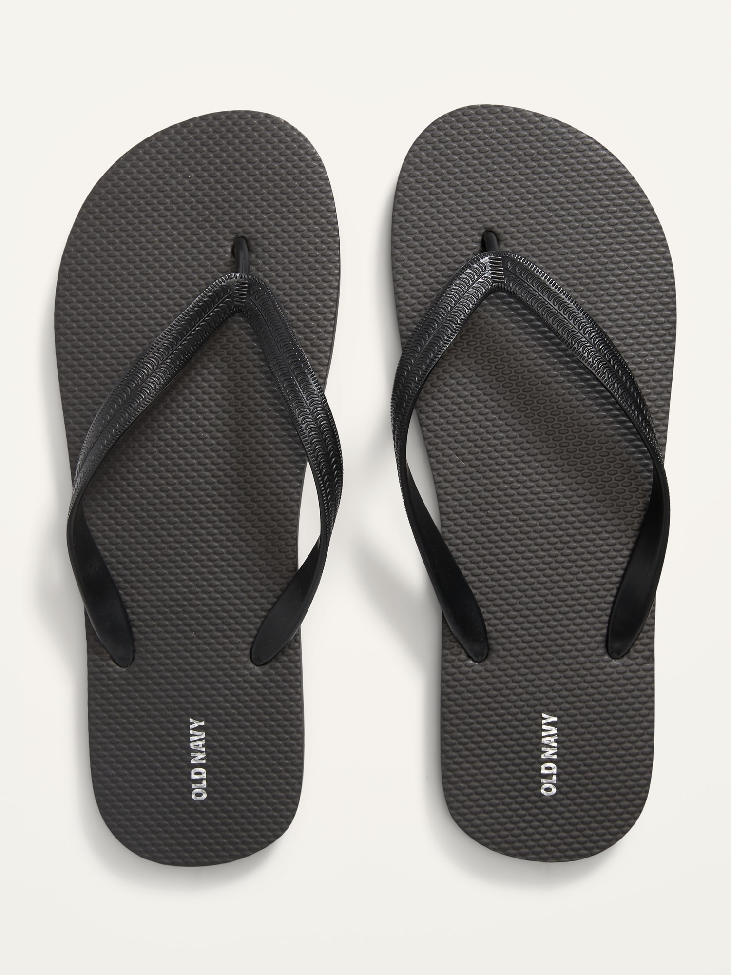 Old Navy Flip-Flop Sandals (Partially Plant-Based) black. 1