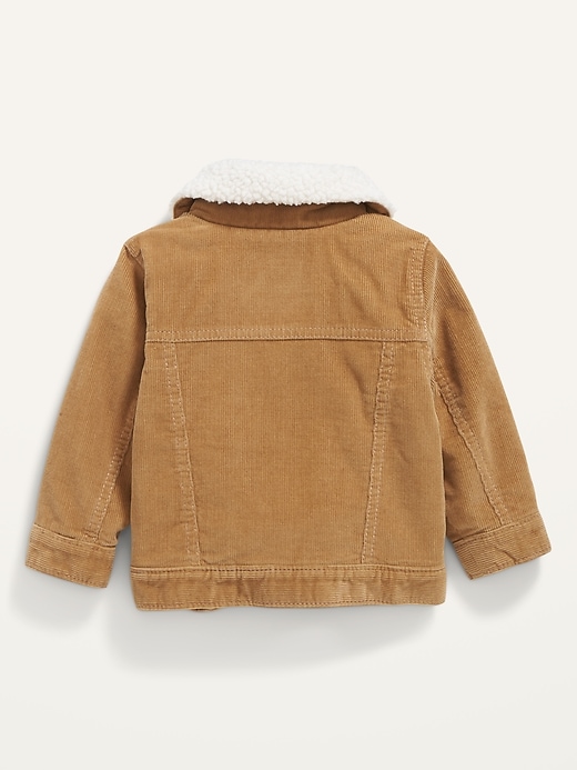 View large product image 2 of 2. Unisex Sherpa-Trim Corduroy Trucker Jacket for Baby