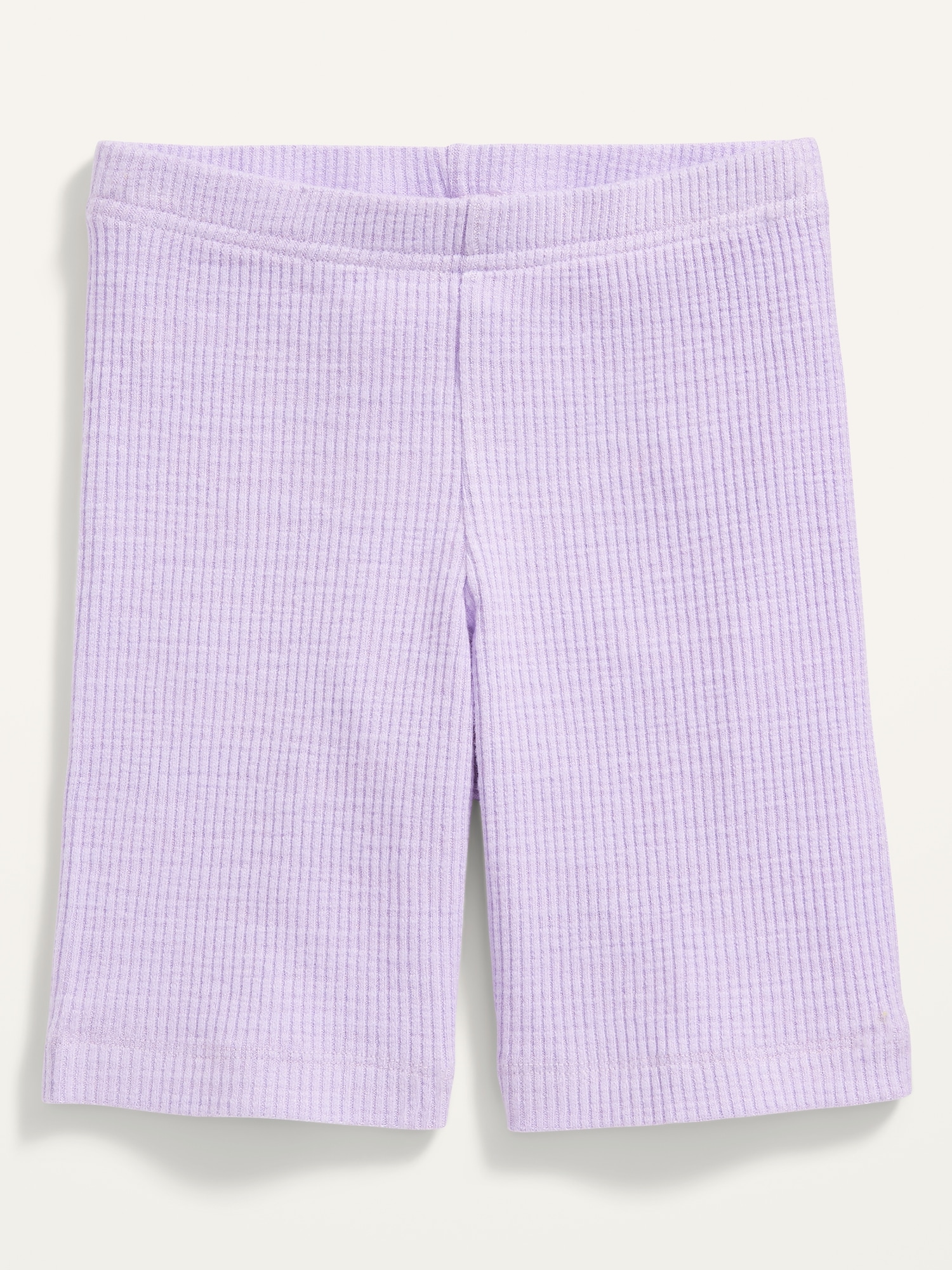 Purple Cotton Bike Shorts for Girls