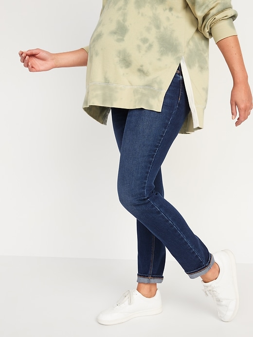 Image number 1 showing, Maternity Full Panel Straight Jeans
