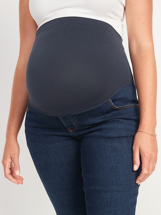 Image number 4 showing, Maternity Full Panel Pop Icon Skinny Jeans