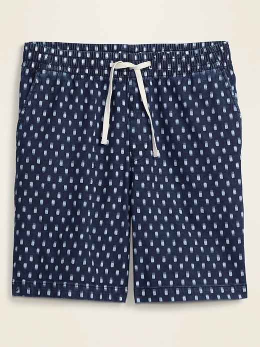 Old Navy Indigo Ikat-Print Jogger Shorts for Men -- 9-inch inseam. 1