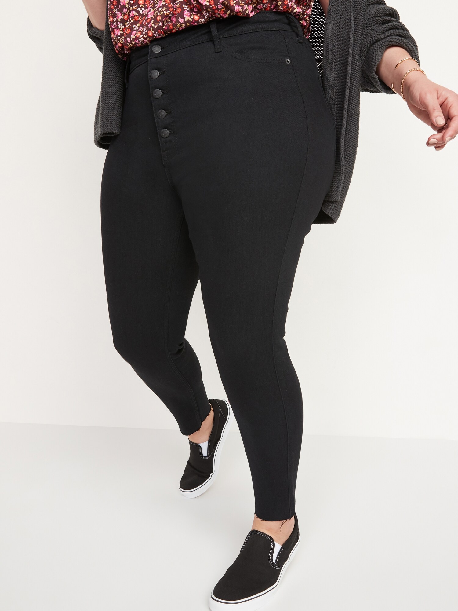 old navy black stretch pants