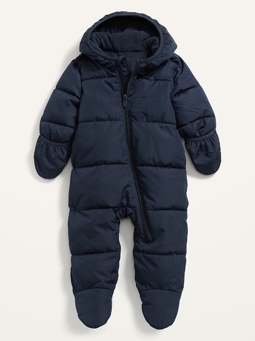View large product image 1 of 2. Unisex Hooded Frost-Free Snowsuit for Baby