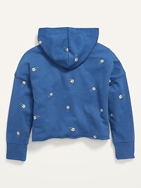 View large product image 3 of 3. Vintage Slouchy Raw-Hem Pullover Hoodie for Girls