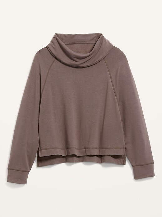 Image number 4 showing, Cozy-Knit Cowl-Neck Lounge Top