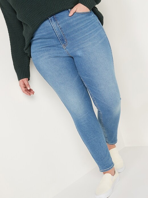 Image number 7 showing, Higher High-Waisted Rockstar 360&#176 Stretch Super Skinny Jeans for Women