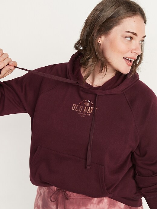 Image number 7 showing, Logo-Graphic Pullover Hoodie for Women