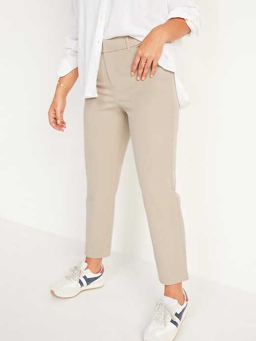 Old Navy High-Waisted Pixie Straight Ankle Pants for Women. 1