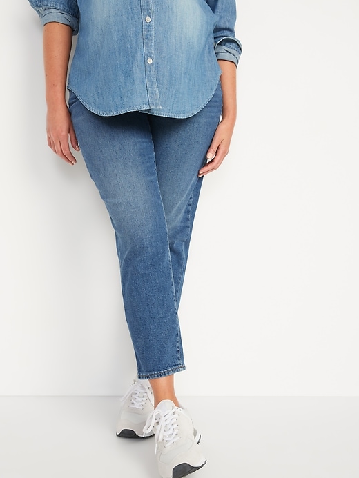 Image number 1 showing, Maternity Low Panel O.G. Straight Jeans