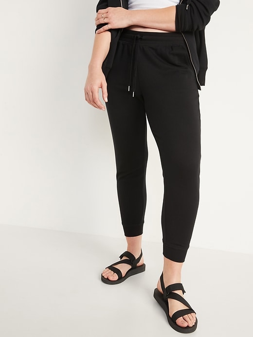 mid rise stretch joggers old navy