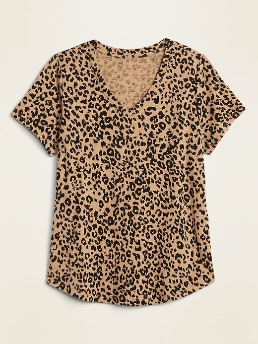 Image number 3 showing, EveryWear Printed V-Neck T-Shirt for Women