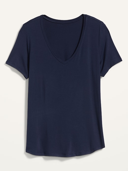Image number 7 showing, Luxe V-Neck T-Shirt for Women 