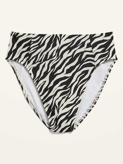 Image number 4 showing, High-Waisted Printed French Cut Swim Bottoms for Women