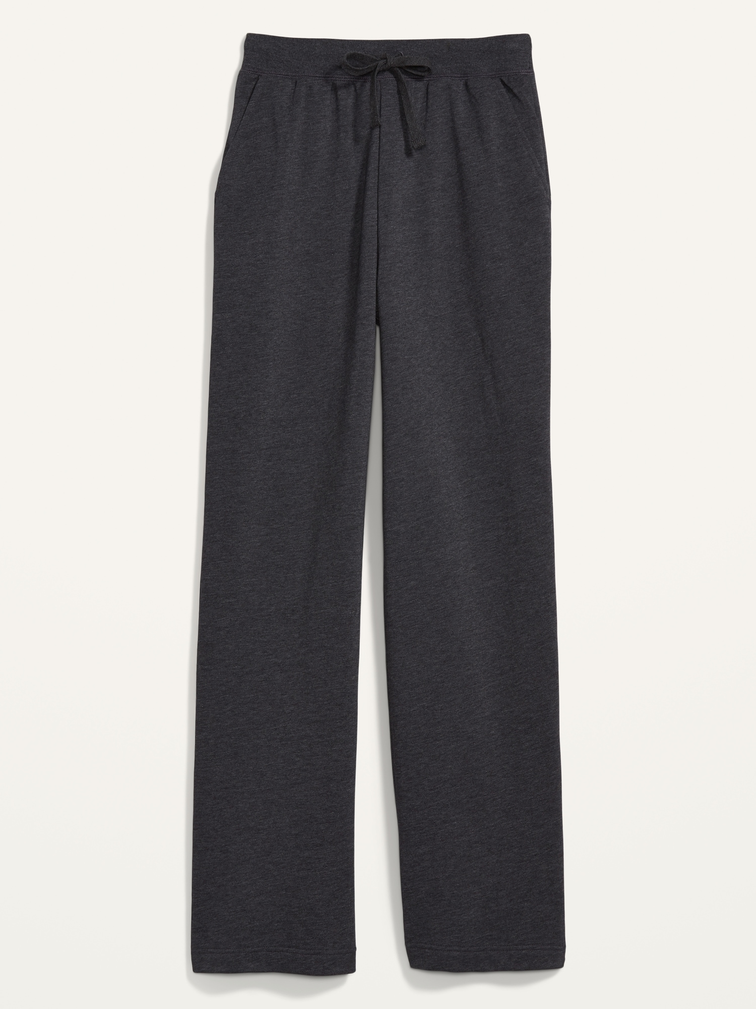 Old Navy High Rise Cropped Straight Sweatpants Charcoal Gray