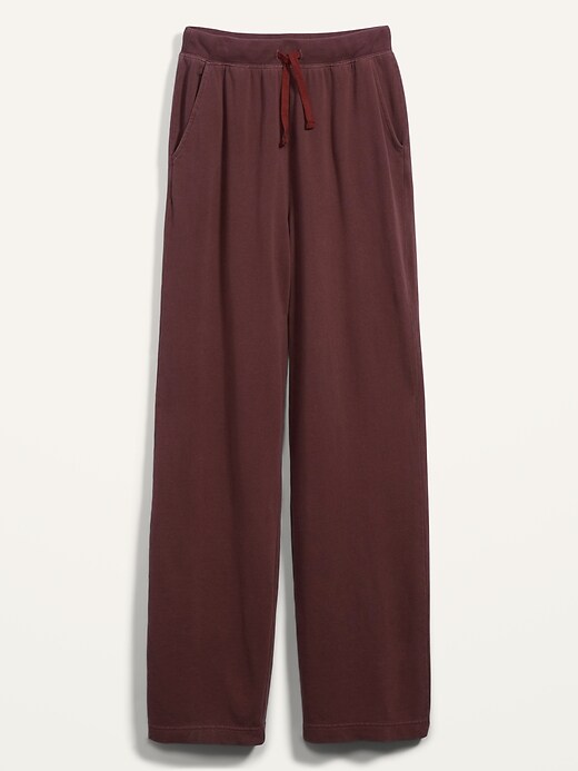 Image number 4 showing, High-Waisted Garment-Dyed Sweatpants for Women