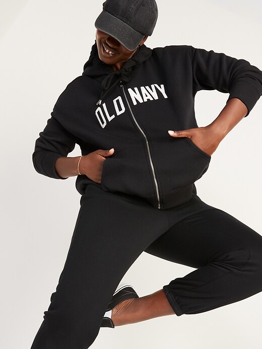 Image number 3 showing, Logo-Graphic Zip-Front Hoodie