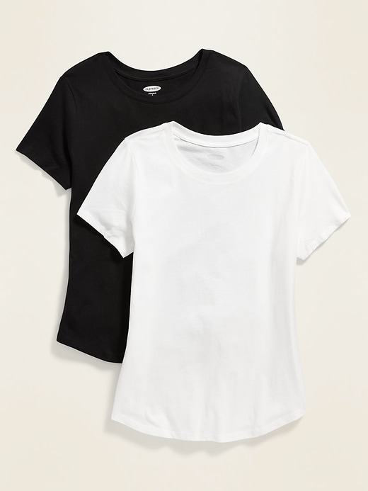 Image number 3 showing, EveryWear Crew-Neck T-Shirt 2-Pack for Women
